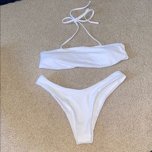 Zaful all white bikini worn once!